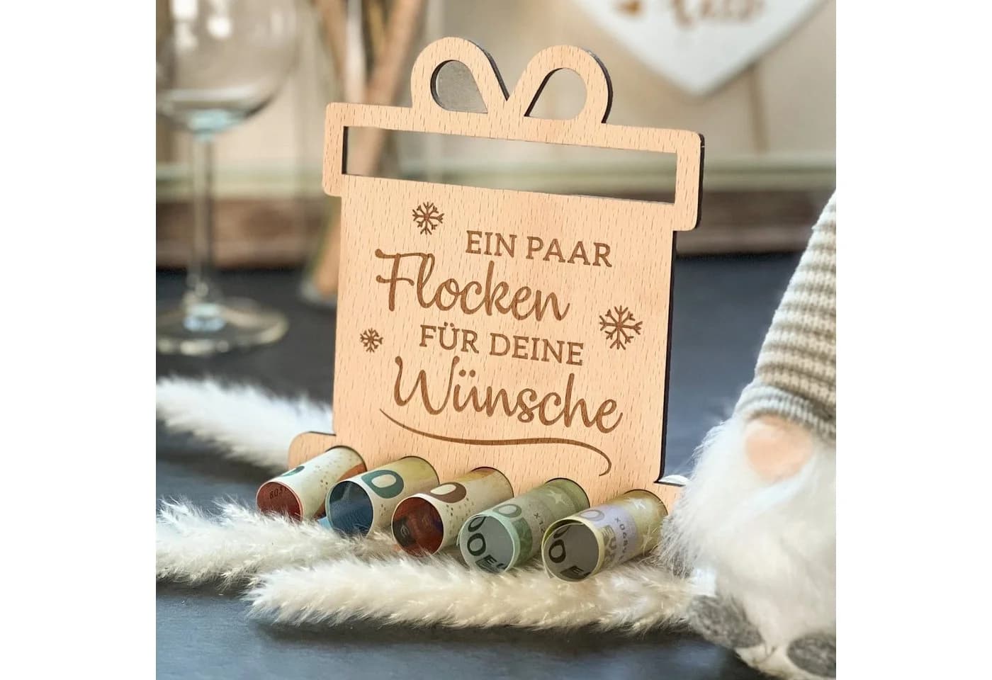 Spruchreif® Spardose Geldgeschenk für Camper Holz - Bild 2
