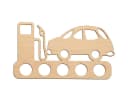 Spruchreif® Holz-Spardose Auto mit Zapfsäule - Geldgeschenk Führerschein Bild 1