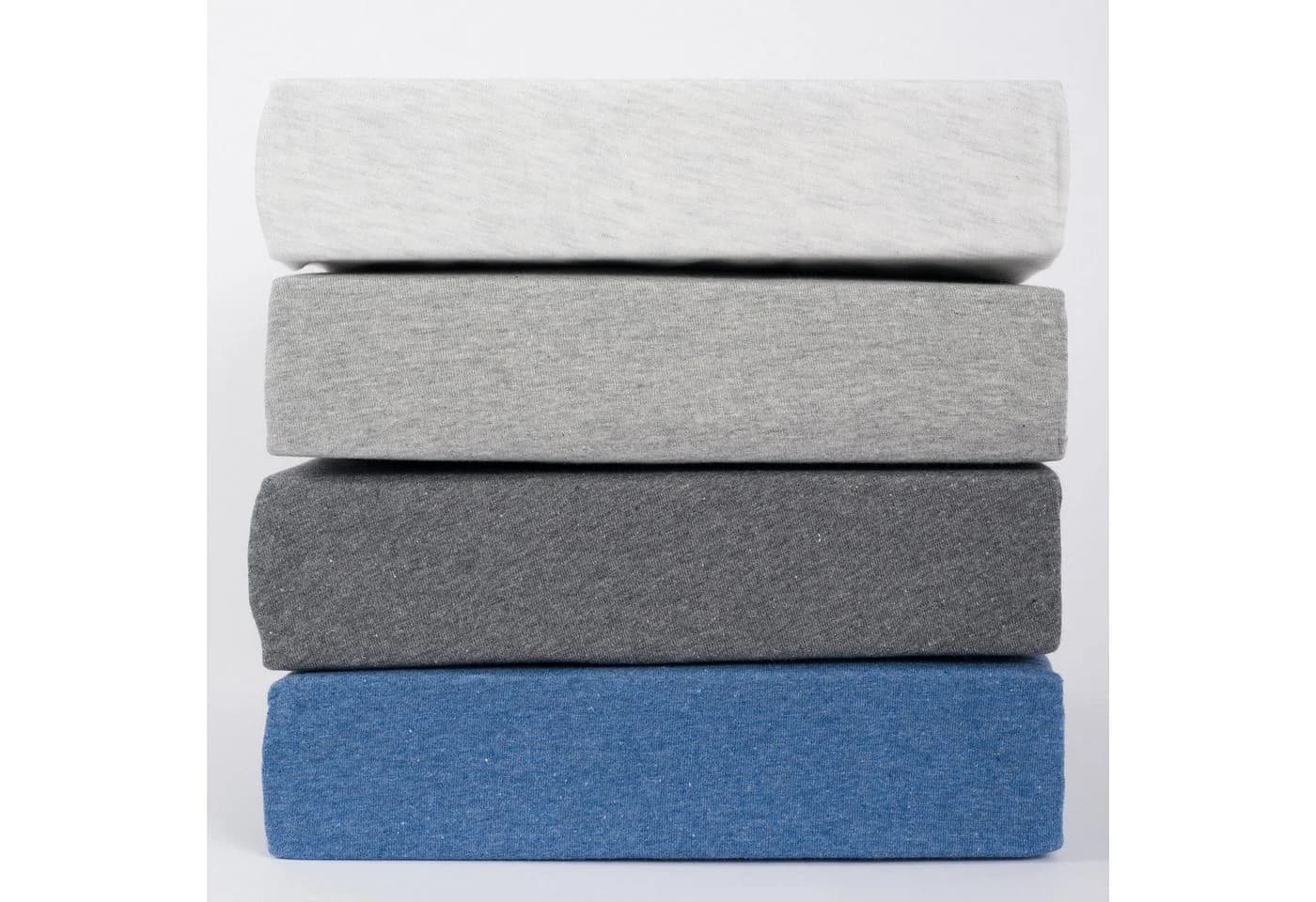 Ravensberger Matratzen Spannbettlaken Premium Jersey Melange Blau - Bild 5