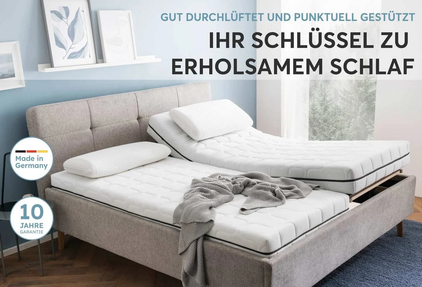 Ravensberger Matratzen Ortho-SPRING PLUS 7-Zonen Federkernmatratze Weiss - Bild 3
