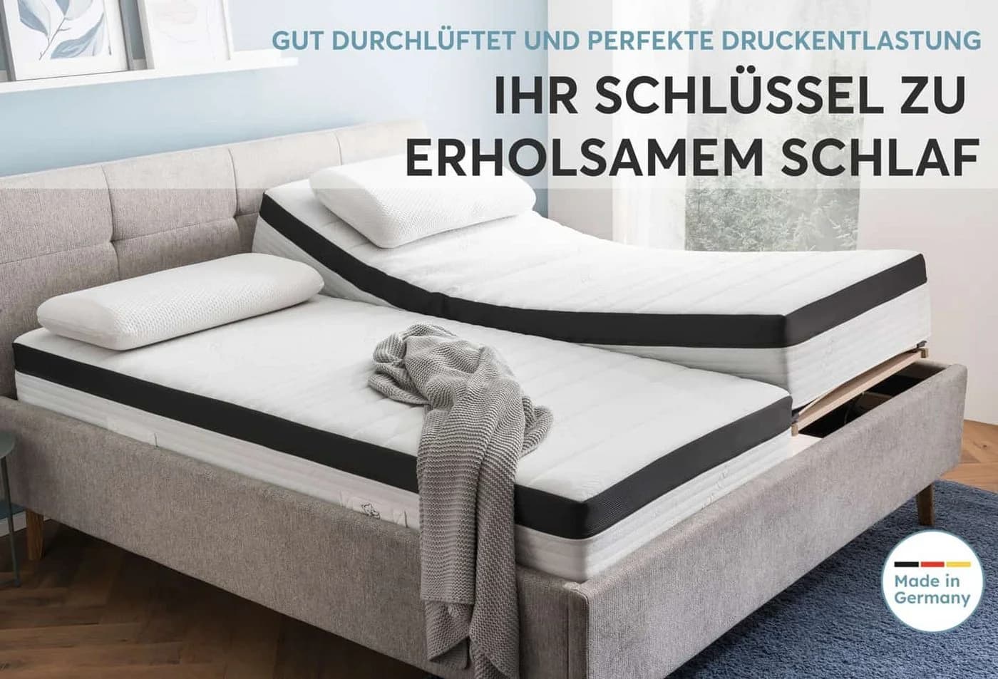 Ravensberger Matratzen Kaltschaummatratze STRUKTURA-MED GEL 25 cm 7 Zonen Tencel - Bild 3
