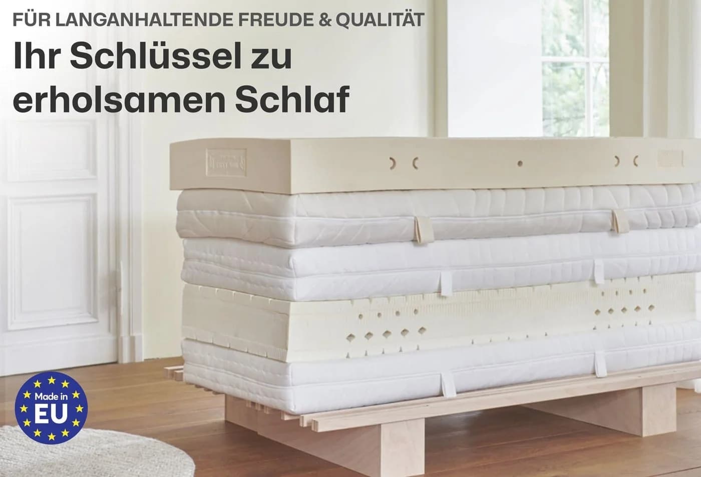 Ravensberger Matratzen Latextopper Natura-LUX H2/3 80x200 cm - Bild 3