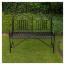 HTI-Living Gartenbank Celia Schwarz Metallbank Bild 1