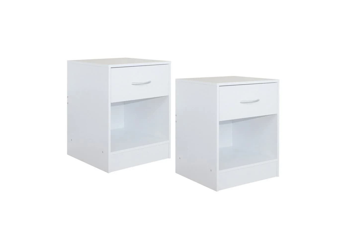HTI-Living Nachtschrank Thekla Weiß 2er-Set - Bild 2