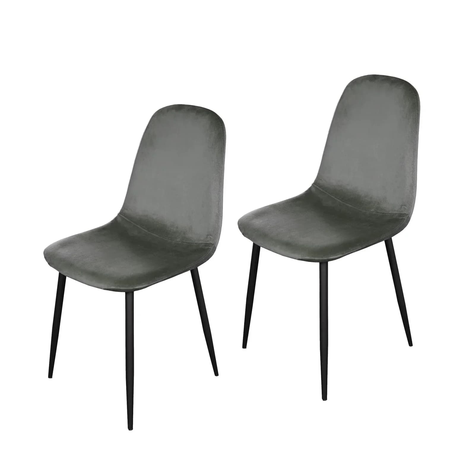 HTI-Living Savannah Velvet Stuhl 2er-Set Modern Retro