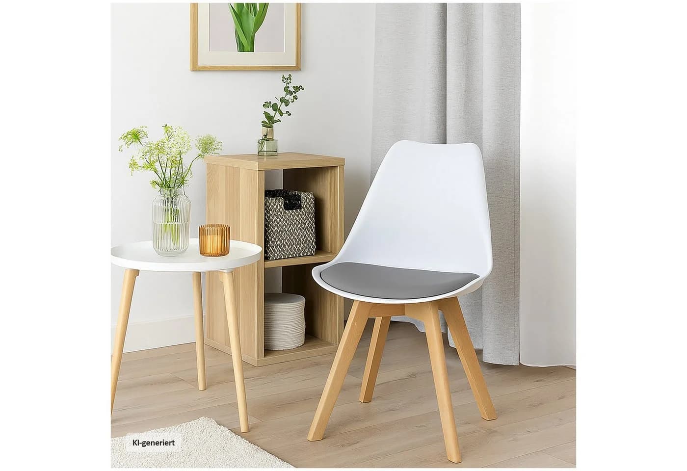 HTI-Living Stuhl Atlanta Velvet Kunststoff Holz