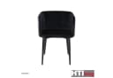 HTI-Living Esszimmerstuhl Destin 2er-Set Schwarz Samt Muster Bild 1