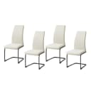 HTI-Living Freischwinger Schwingstuhl SallyP PU Beige (4er Set) Bild 1
