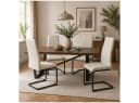 HTI-Living Freischwinger Schwingstuhl SallyP PU Beige (4er Set) Bild 3