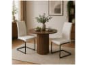 HTI-Living Schwingstuhl SallyP Beige Kunstleder Bild 3