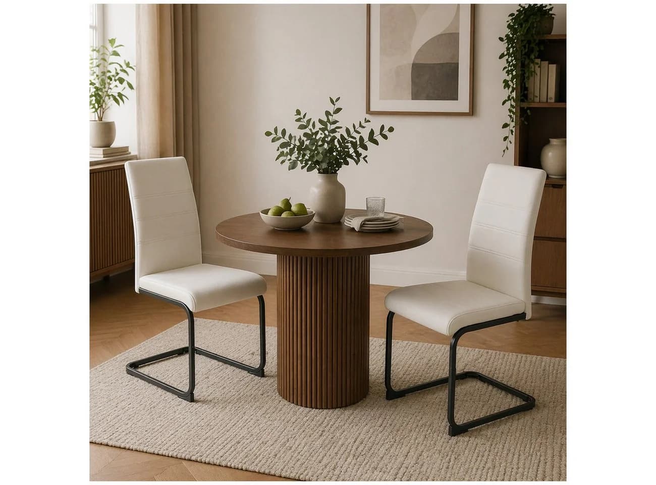 HTI-Living Schwingstuhl SallyP Beige Kunstleder - Bild 3
