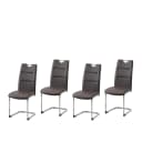 HTI-Living Schwingstuhl DannyC PU Braun Modern Bild 1