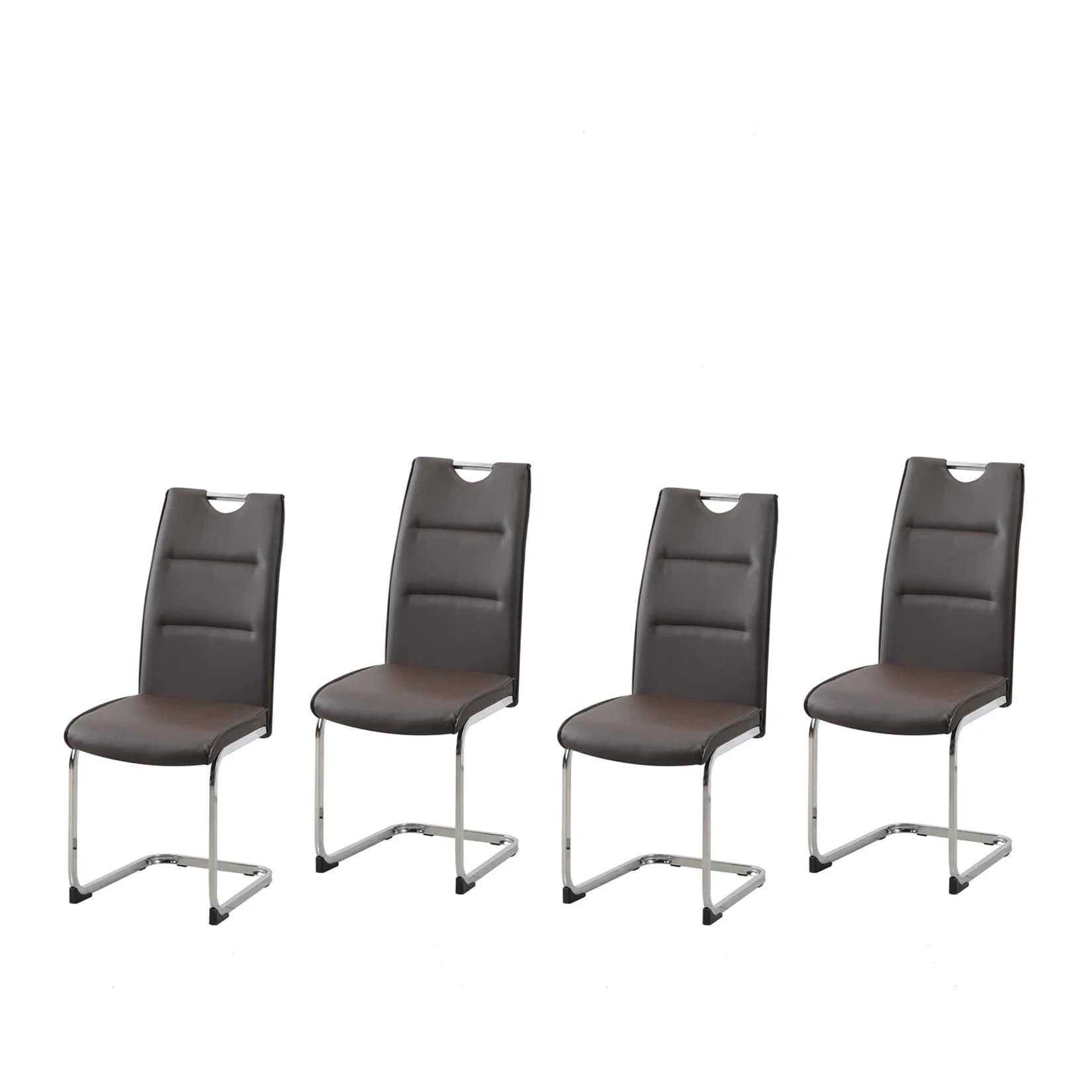 HTI-Living Schwingstuhl DannyC PU Braun Modern