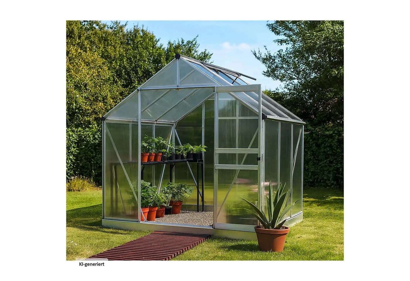 HTI-Living Rollweg Nessa Gartenweg Kunststoff Holzoptik