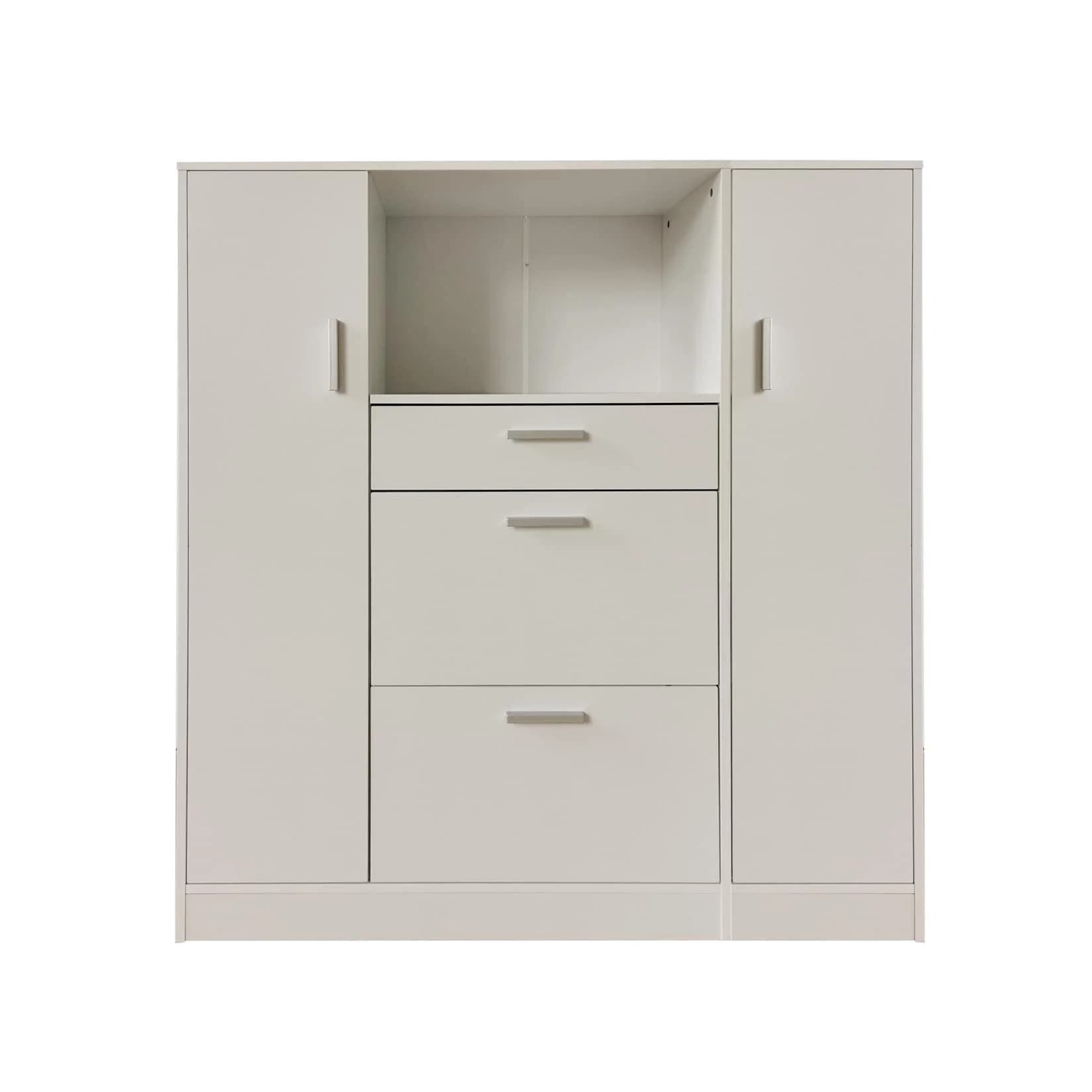 HTI-Line Küchenbuffet Küchenschrank Kombi L und S Blanca Set 2-tlg