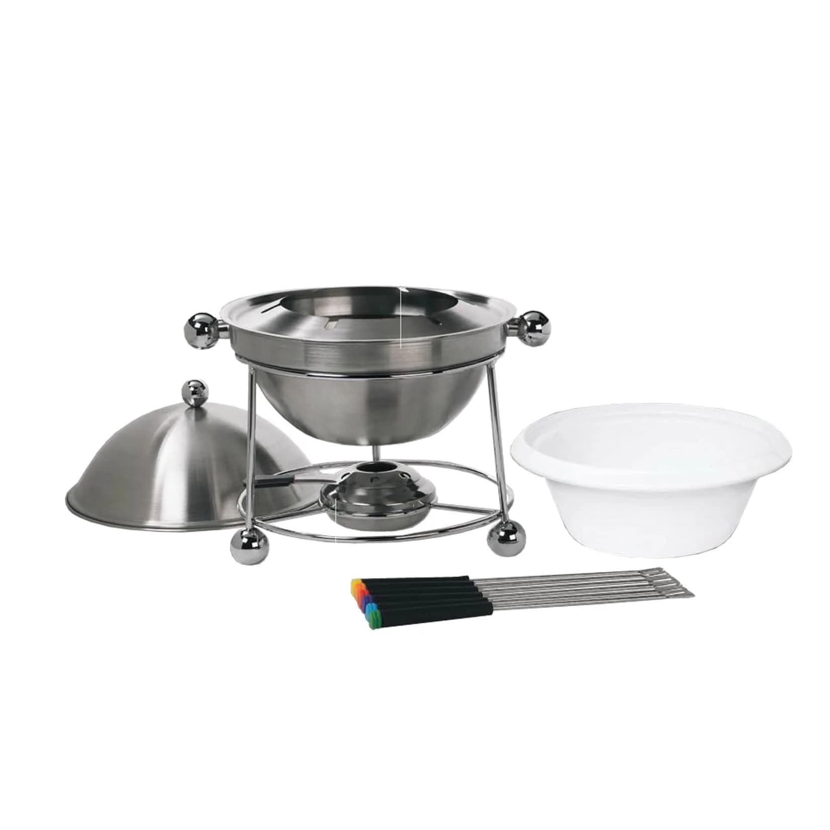 Neuetischkultur Fondueset inklusive 4 Gabeln und Stövchen