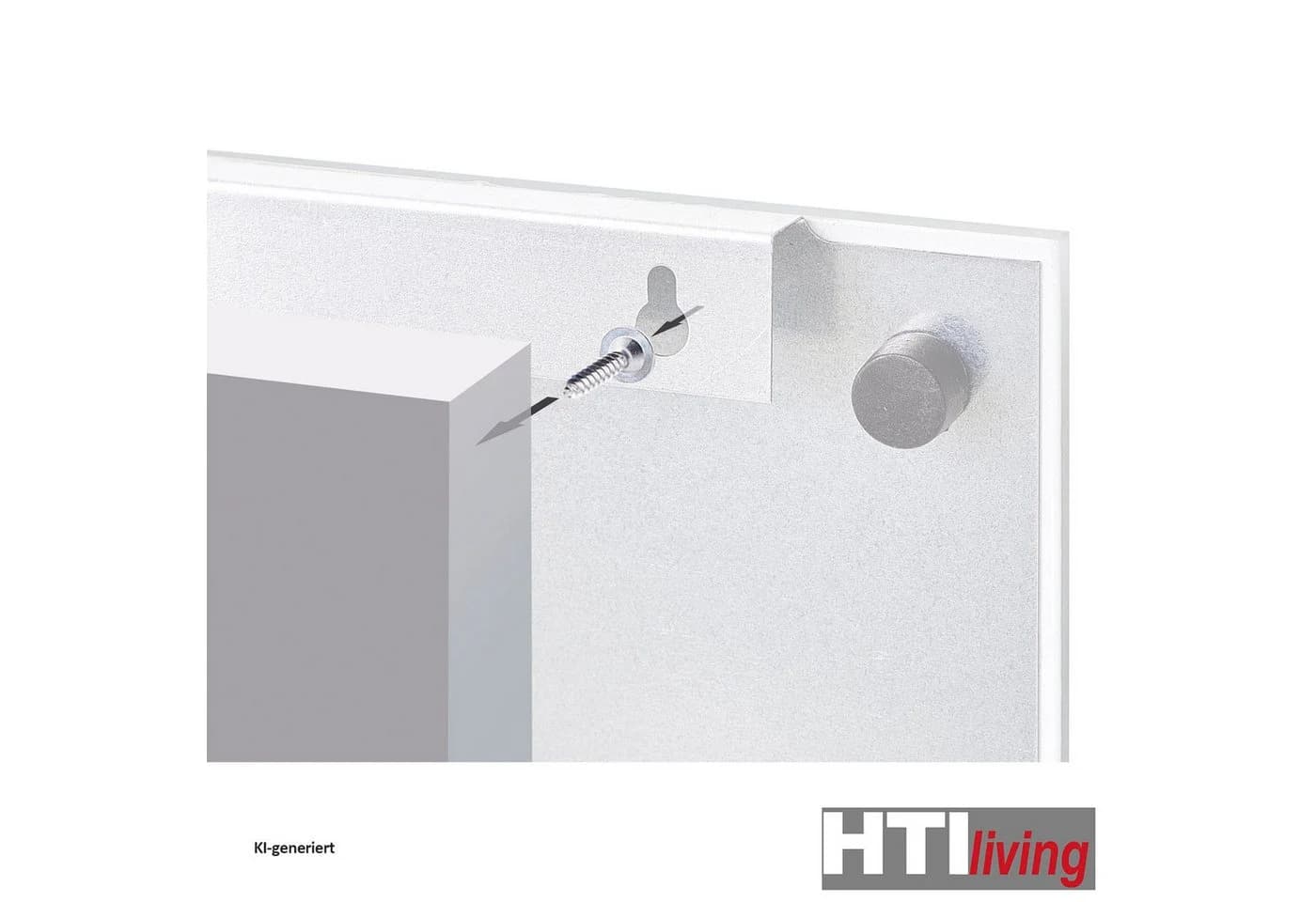 HTI-Living Memoboard Glas Stone Beige Magnettafel mit Stift - Bild 4