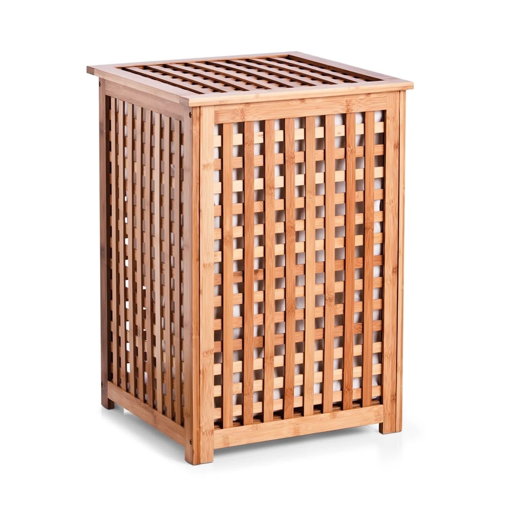 HTI-Living Wäschetruhe Wäschesammler Bambus Modern