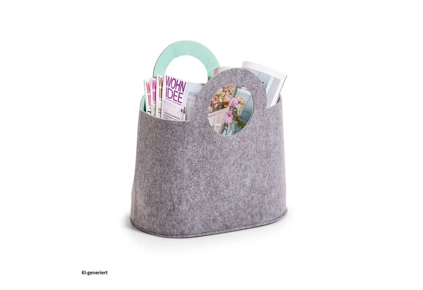 HTI-Living Aufbewahrungsbox Korb aus Filz Grau - Bild 2