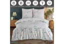 Buymax Bettwäsche Laris 2-tlg. 100% Baumwolle Renforcé Grau Grün Floral Bild 1