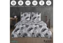 Buymax Bettwäsche-Set 3-tlg. 100% Baumwolle Renforcé Schwarz/Weiß Monstera Bild 1