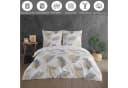 Buymax Bettwäsche Willow 2-teilig 100% Baumwolle Hellgrau-Beige-Braun Bild 1