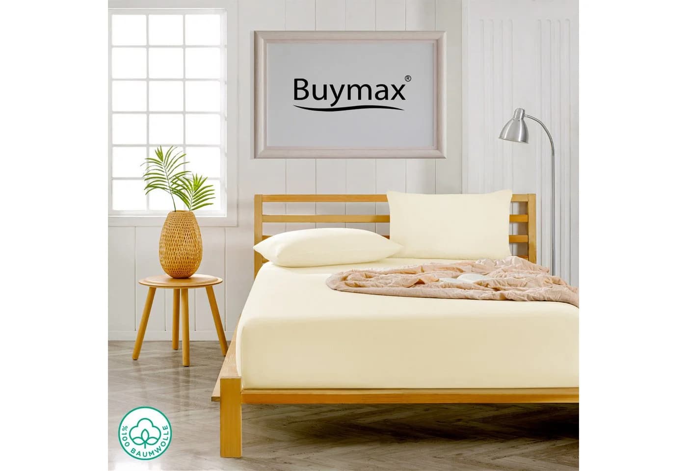 Buymax Kissenbezüge 100% Baumwolle Jersey 2er-Set 40x40 cm - Bild 3