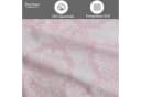 Buymax Bettwäsche Lisle Renforcé 2-teilig 155x220 cm 100% Baumwolle Reißverschluss Altrosa Weiß Bild 3