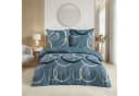 Buymax Bettwäsche Wave 3-tlg. Renforcé 100% Baumwolle Blau Bild 2