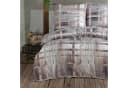 Buymax Bettwäsche Alvaro 100% Baumwolle 3-teilig 200x220 cm Karo Kariert Braun Beige Bild 2