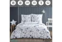 Buymax Bettwäsche Renforcé 3-teilig 200x220 cm Baumwolle Sterne Weiß Bild 1