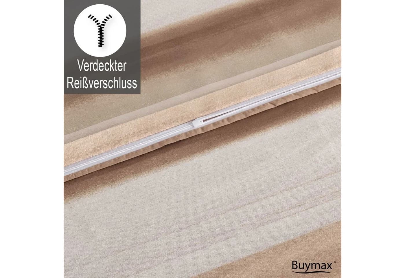 Buymax Bettwäsche Palermo 3-tlg. Braun-Beige Baumwolle Renforcé - Bild 4
