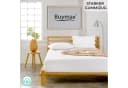 Buymax Spannbettlaken Topper Jersey 100% Baumwolle Weiß Bild 1