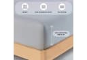 Buymax Spannbettlaken Jersey Silber 97% Baumwolle Bild 3