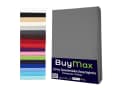 Buymax Spannbettlaken Grau Jersey 97% Baumwolle Bild 2