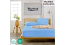 Buymax Spannbettlaken Jersey Blau 97% Baumwolle Bild 1