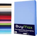 Buymax Spannbettlaken Jersey Blau 97% Baumwolle Bild 2