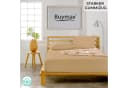 Buymax Spannbettlaken Jersey Beige 97% Baumwolle Bild 1