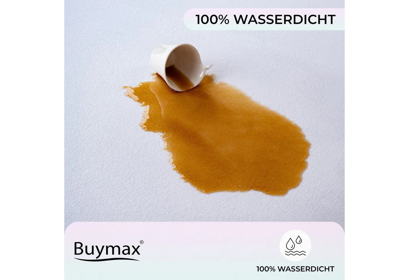 Buymax Matratzenschoner Weiß Wasserdicht & Atmungsaktiv - Bild 3