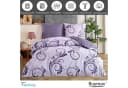 Buymax Wendebettwäsche 100% Baumwolle Renforcé Violett Lila Floral Barock Bild 1