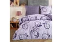 Buymax Wendebettwäsche 100% Baumwolle Renforcé Violett Lila Floral Barock Bild 2