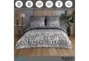 Buymax Bettwäsche Set 155x220 cm Baumwolle Sterne Weiß Grau Bild 1