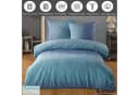 Buymax Bettwäsche-Set Debora 3-teilig Blau Baumwolle Renforcé Bild 1