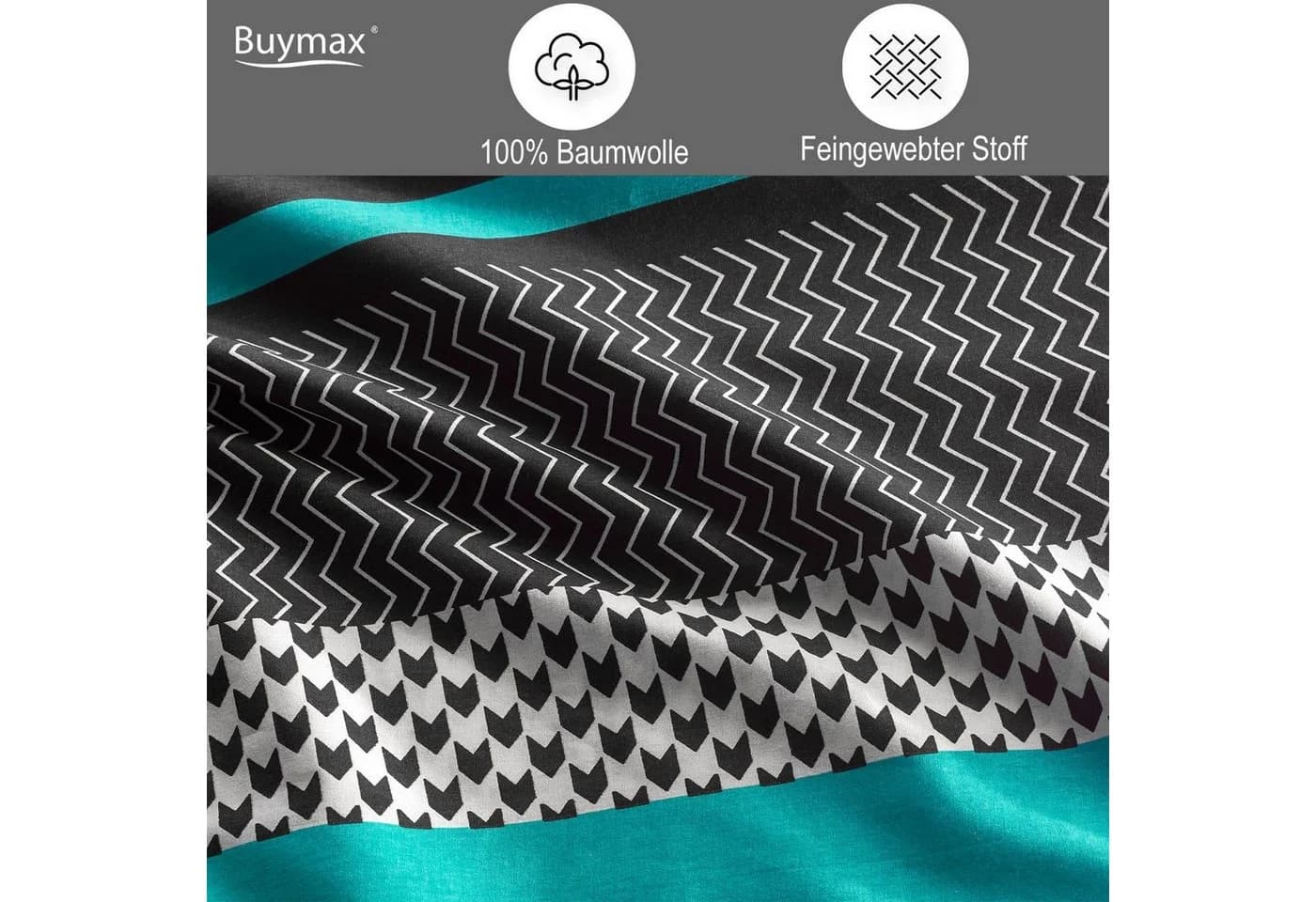 Buymax Bettwäsche Zigo Renforcé 4-teilig Streifen - Bild 3