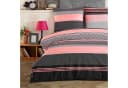Buymax Bettwäsche Zigo 4-teilig Renforcé Baumwolle Streifen Rosa Schwarz Bild 2