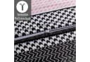 Buymax Bettwäsche Zigo 4-teilig Renforcé Baumwolle Streifen Rosa Schwarz Bild 4
