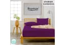 Buymax Spannbettlaken Topper Jersey 100% Baumwolle Aubergine Bild 1