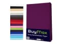 Buymax Spannbettlaken Topper Jersey 100% Baumwolle Aubergine Bild 2