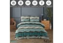Buymax Bettwäsche Set Dolce Center 155x220 cm Türkis-Schwarz Gestreift Bild 1