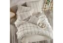 Buymax Bettwäsche Luxury Natur 100% Baumwolle Weiß-Grau Yarn Dyed Bild 1